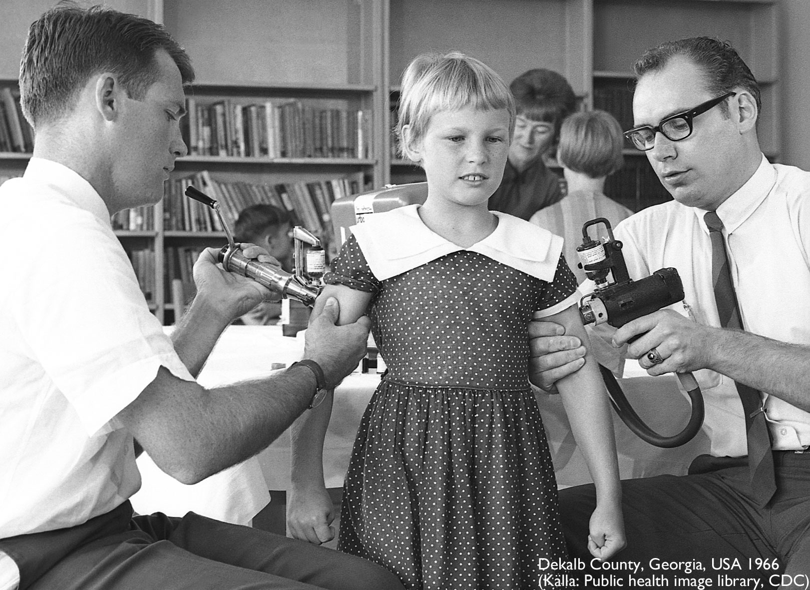 Bild på vaccinering av barn 1966